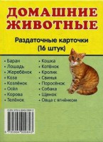 Раздаточные карточки "Домашние животные" - fgospostavki.ru - Чита
