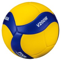 Мяч волейбольный Mikasa V200W (размер 5, синтетическая кожа, профессиональный) - fgospostavki.ru - Чита