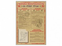 Стенд-уголок "Техника безопасности на уроках труда" - fgospostavki.ru - Чита