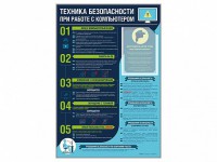 Стенд-уголок "Техника безопасности при работе на компьютере в общеобразовательных учреждениях" - fgospostavki.ru - Чита