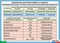 Таблица. Сравнение понятий изомер и гомолог. Функциональные группы классов органических веществ. - fgospostavki.ru - Чита
