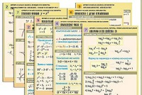 Комплект таблиц по всему курсу "Алгебра и начала анализа" (50 таблиц, А1, полноцветные, ламинированные) - fgospostavki.ru - Чита