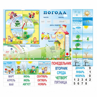 Стенд "Погода" с карманами для вставок - fgospostavki.ru - Чита