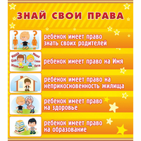 Стенд "Знай свои права" - fgospostavki.ru - Чита