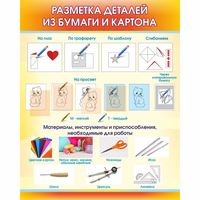 Стенд "Разметка деталей из бумаги и картона" - fgospostavki.ru - Чита