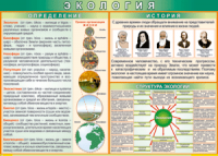 Таблица "Экология. Определения и история" (100х140 сантиметров, винил) - fgospostavki.ru - Чита