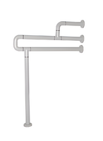 Поручень напольно-настенный с антибактериальным покрытием (белый) - fgospostavki.ru - Чита