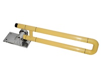 Поручень откидной с антибактериальным покрытием (желтый) - fgospostavki.ru - Чита