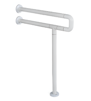 Поручень напольно-настенный с антибактериальным покрытием (белый) - fgospostavki.ru - Чита