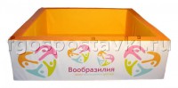Сухой бассейн "Вообразилия" квадратный с шелкографией - fgospostavki.ru - Чита