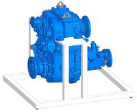 Учебное оборудование «Раздаточная коробка с коробкой отбора мощности в разрезе грузового автомобиля КамАЗ» - fgospostavki.ru - Чита