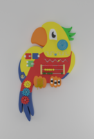 Бизиборд «Разноцветный попугай» - fgospostavki.ru - Чита