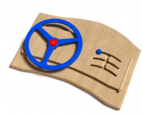 Дидактическая панель с автомобильным рулем - fgospostavki.ru - Чита