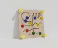 Тактильно-развивающая панель с лабиринтами - fgospostavki.ru - Чита