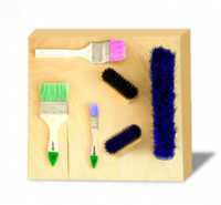 Тактильно-развивающая панель с мягкими кисточками - fgospostavki.ru - Чита