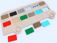 Тактильные разноцветные дощечки «Автобус» - fgospostavki.ru - Чита