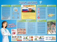 Стенд "Уголок здоровья" Вариант 3 - fgospostavki.ru - Чита