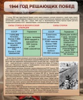 Стенд "1944 год решающих побед" - fgospostavki.ru - Чита