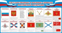 Стенд "Государственные и военные символы РФ" - fgospostavki.ru - Чита