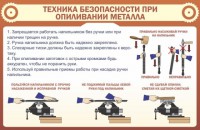 Стенд "Техника безопасности при опиливании металла" - fgospostavki.ru - Чита