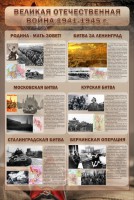 Стенд "Великая Отечественная война" (битвы) - fgospostavki.ru - Чита