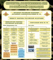 Стенд "Структура вооруженных сил РФ" - fgospostavki.ru - Чита