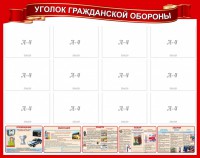 Стенд "Уголок гражданской обороны" - fgospostavki.ru - Чита