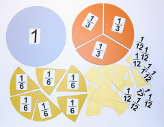 Набор магнитных карточек "Доли и дроби - 3" - fgospostavki.ru - Чита