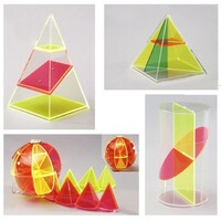 Дополнительный набор прозрачных геометрических тел с сечениями. - fgospostavki.ru - Чита