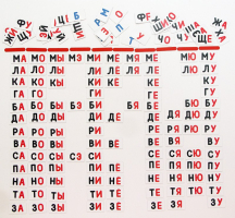 Набор магнитных карточек "Слоговый домик" - fgospostavki.ru - Чита