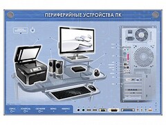 Электрифицированный информационный стенд-тренажер "Периферийные устройства персонального компьютера" с функцией контроля и обучения - fgospostavki.ru - Чита