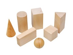 Набор "Тела геометрические" (деревянные) - fgospostavki.ru - Чита