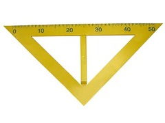 Угольник классный пластмассовый (45 и 45 градусов) - fgospostavki.ru - Чита