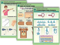 Комплект таблиц "Технология. Обработка ткани" (12 таблиц, А1, ламинированные) - fgospostavki.ru - Чита