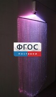Фибероптическая занавесь (150 волокон) с интерактивным источником света - fgospostavki.ru - Чита