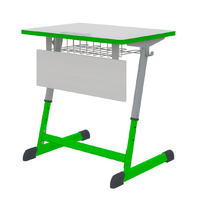 Парта NOMAD одноместная регулируемая по высоте с антивандальной кромкой - fgospostavki.ru - Чита