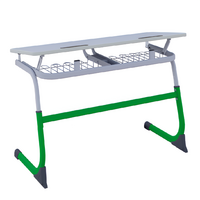 Парта SMARTY двухместная регулируемая по высоте (наклонная столешница) - fgospostavki.ru - Чита