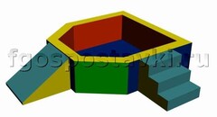 Сухой бассейн "Крепость" 1,5х1,2 метра - fgospostavki.ru - Чита