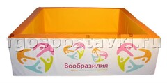 Сухой бассейн "Вообразилия" квадратный с шелкографией - fgospostavki.ru - Чита