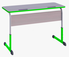 Парта SMARTY KEY двухместная регулируемая по высоте с антивандальной кромкой - fgospostavki.ru - Чита