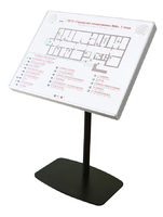 Тактильно-звуковая мнемосхема в комплекте со стойкой (наклонная стойка) - fgospostavki.ru - Чита