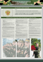 Стенд-уголок "Конституция Российской Федерации и Федеральный закон "О воинской обязанности и военной службе" - fgospostavki.ru - Чита