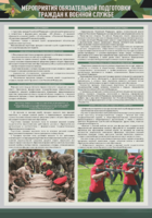 Стенд "Мероприятия обязательной подготовки граждан к военной службе" - fgospostavki.ru - Чита