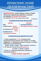 Стенд "Правописание деепричастий" - fgospostavki.ru - Чита