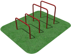 Упоры для отжимания цельносварные, разноуровневые  - fgospostavki.ru - Чита