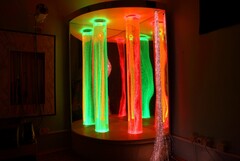 Сенсорный уголок большой с двумя колоннами, двусторонней подсветкой и фибероптическими нитями. VIP класс. - fgospostavki.ru - Чита