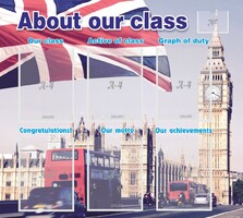 Стенд "About our class" - fgospostavki.ru - Чита