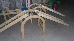 Лестница навесная с зацепами (420*2280 миллиметров, дерево) - fgospostavki.ru - Чита