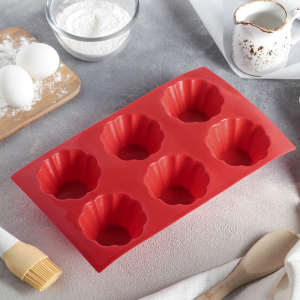 Форма для выпечки силиконовая 6 ячеек - fgospostavki.ru - Чита