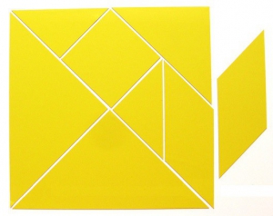 Магнитная головоломка "Танграм" (жёлтый) - fgospostavki.ru - Чита